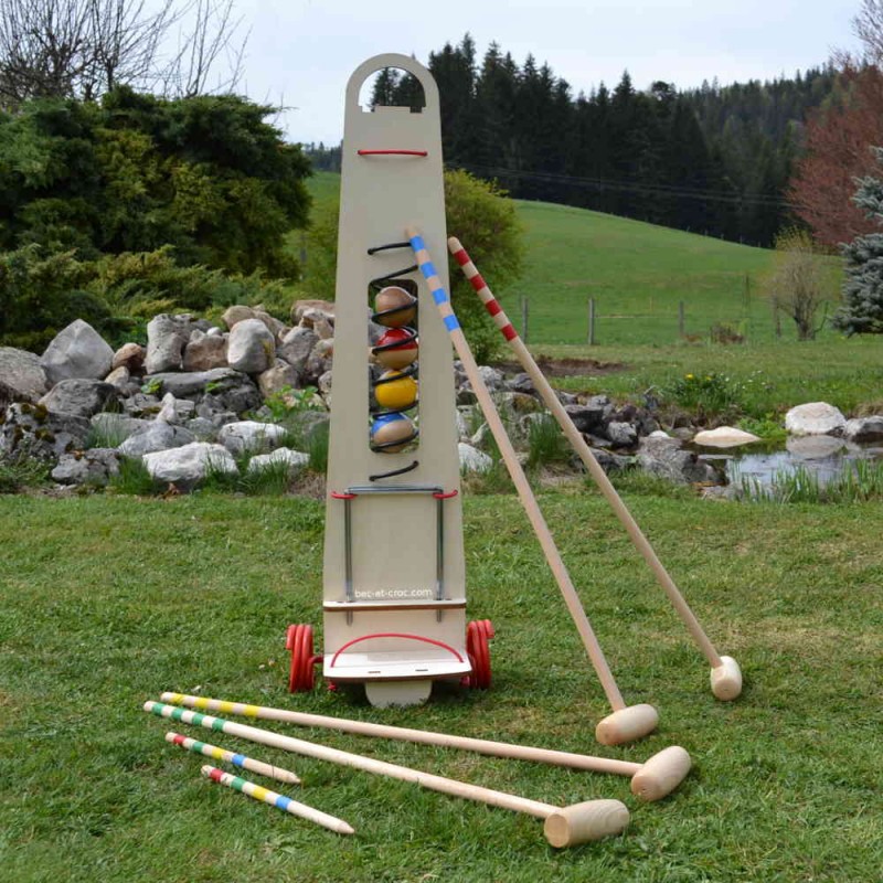 Lot De 4 Guichets De Croquet En Métal Blanc - Pour Jeu De Pelouse - Installation Facile Sans Outils - Solide, Usage Familial